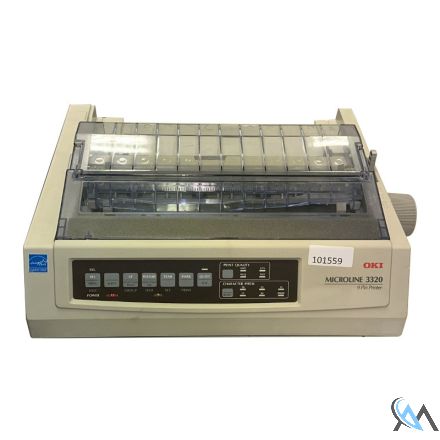Oki MicroLine 3320 Nadeldrucker refurbished mit neuem Farbband ohne Eingabefachablage siehe Bild Funktion nicht beinflusst