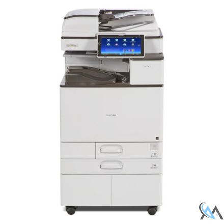 Ricoh Aficio MP C2004 Kopierer refurbished auf Rollwagen mit gebrauchtem Tonersatz