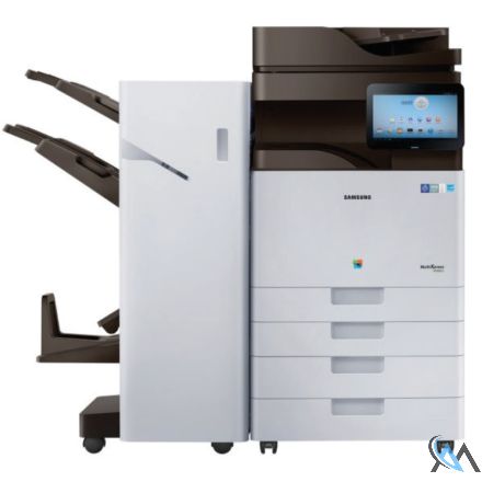 Samsung MultiXpress X4300LX Farbkopierer refurbished mit Booklet Finisher SL-FIN701B mit Tacker und Locher mit gebrauchtem Tonersatz