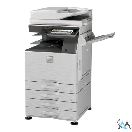 Sharp MX-4070v Farbkopierer refurbished DIN A3 auf Papierfach MX-DE27N ( 3x550x A3) mit gebrauchtem Tonersatz