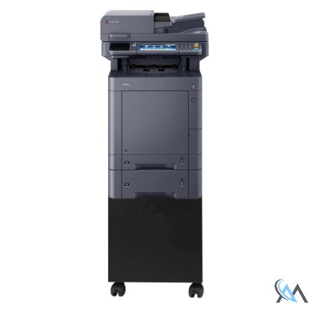 KYOCERA TASKalfa 351ci Multifunktionsgerät refurbished auf Papierfach PF-5100 (500xA4) und Rollwagen