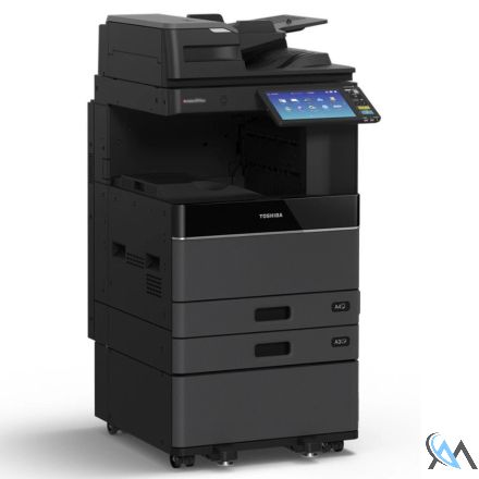 Toshiba E-Studio 2515AC Kopierer mit ADF MR4000 auf Unterschrank MY-1048-B mit gebrauchtem Tonersatz