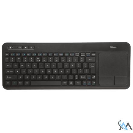 Trust Veza Kabellose Multimedia-Tastatur mit XL-Touchpad DE