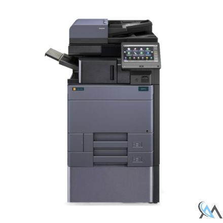 UTAX Triumph Adler 4007ci Kopierer refurbished auf Rollwagen mit Finisher DF-7100 ADF DP-7100 mit 137.321 Seiten gedruckt Toner B25% C25% M25% Y25%